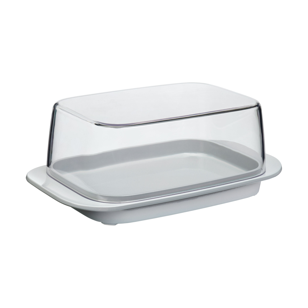 Butterdose grau/klar
