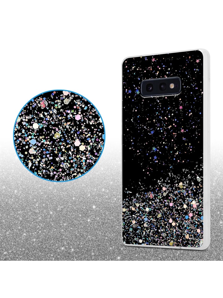 cadorabo Hülle für Samsung Galaxy S10e Glitter in Schwarz mit Glitter günstig kaufen onesize