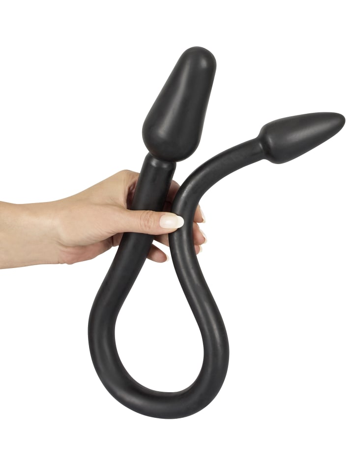Rebel Doppeldildo Double Plug in schwarz günstig kaufen 76 cm