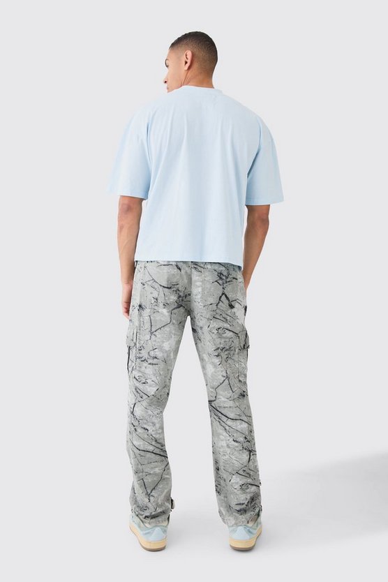 Kastiges Oversize T-Shirt mit Print