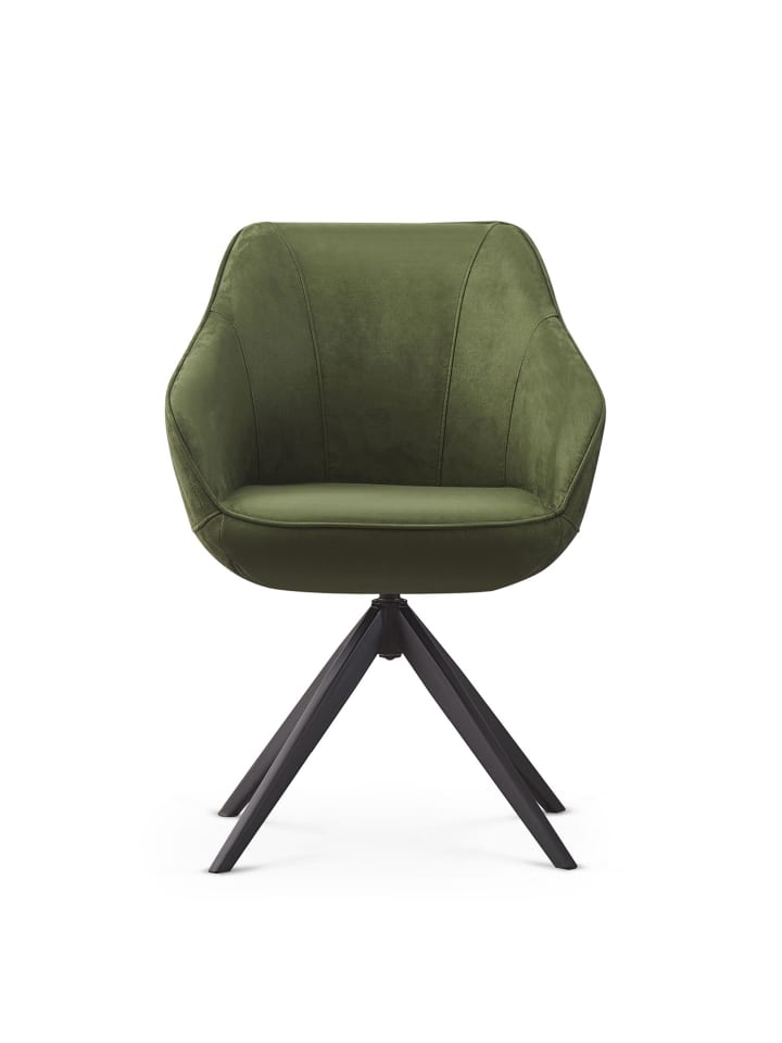 B&D Home Drehstuhl KATJA in Grün - (B)58 x (H)81 x (T)60,5 cm günstig kaufen onesize