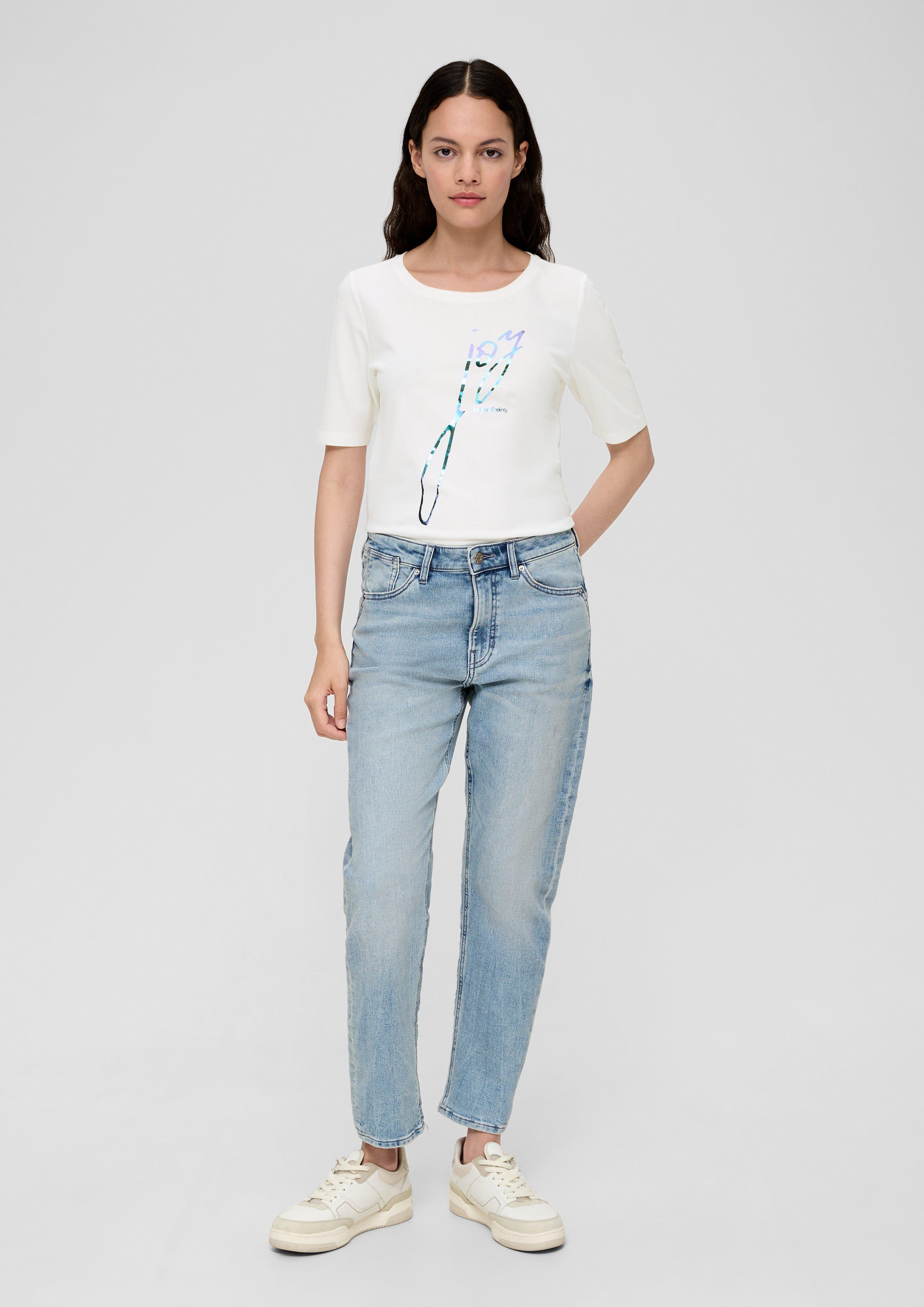 T-Shirt mit glänzendem Print  2136510-02D0