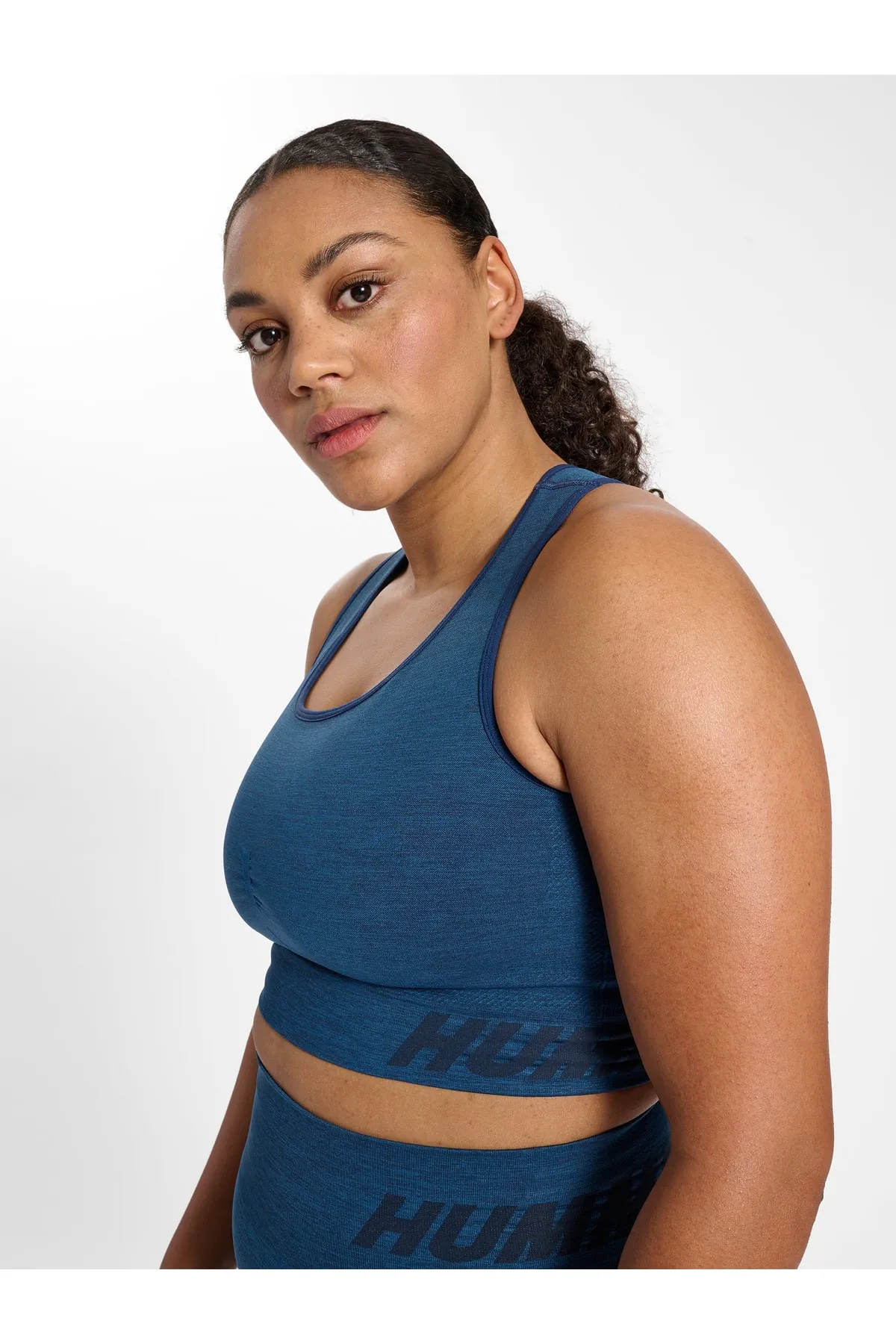hummel  Sport-BH - Blau - Lizenzartikel