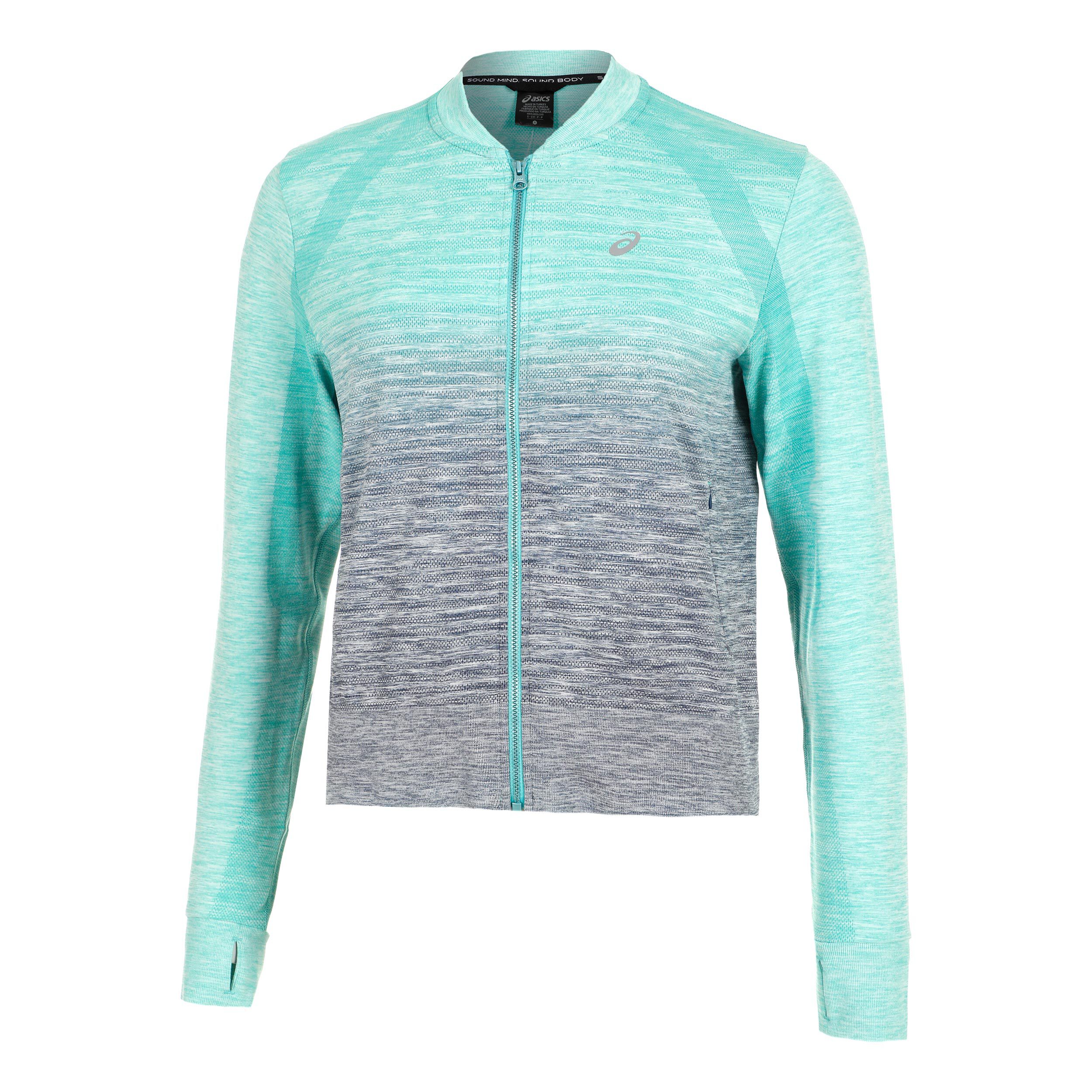 Seamless Laufjacke Damen - Petrol, Dunkelblau
