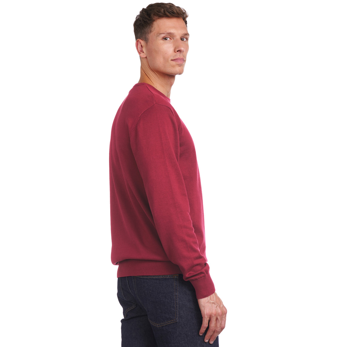 Herren Feinstrickpullover mit Rundhals