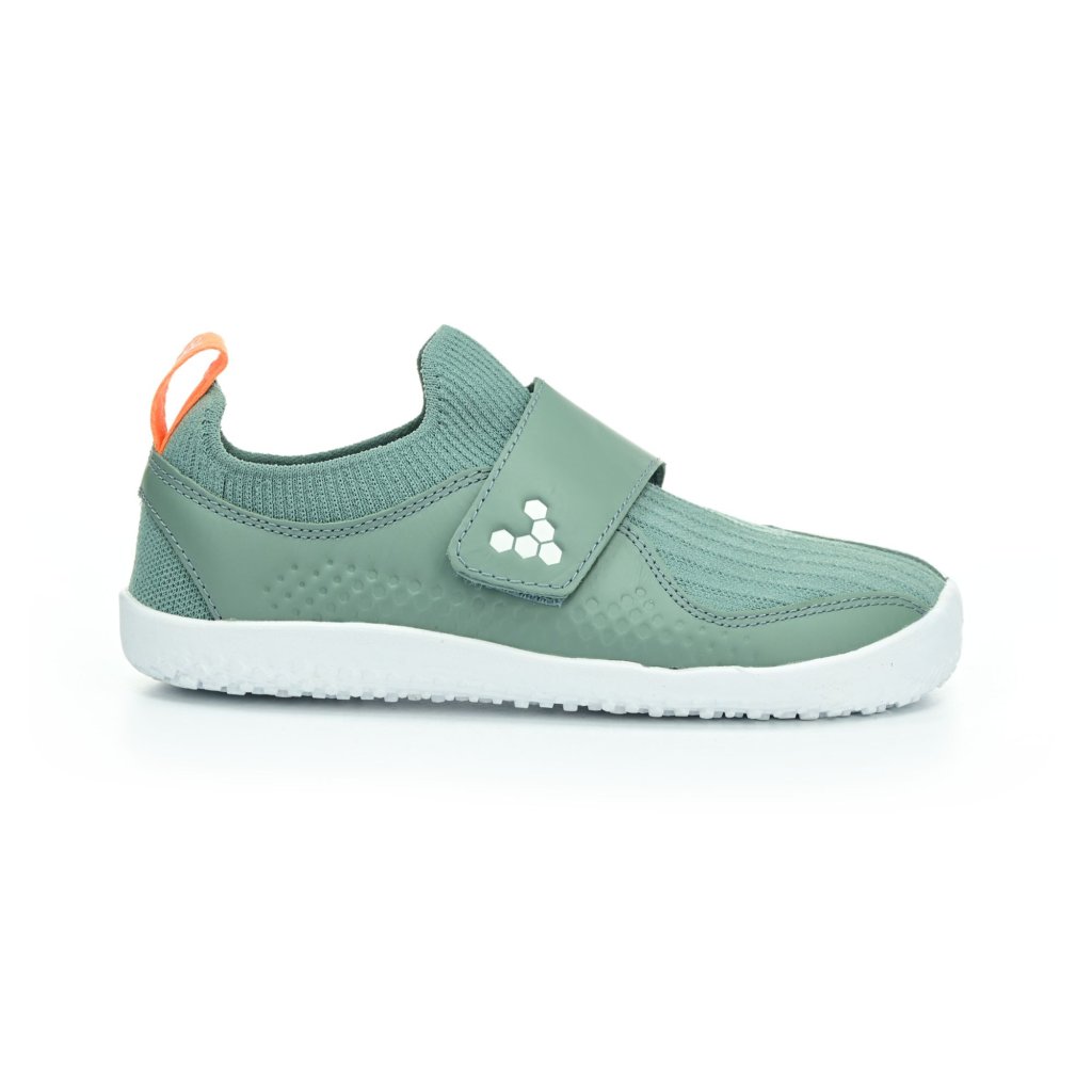 Vivobarefoot Primus Knit II K Sea Green Leather sportliche Barfußschuhe