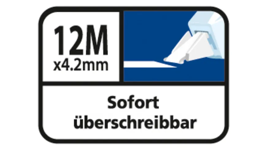 Tipp-Ex Easy Correct Korrekturroller - 12 m x 4,2 mm, 1er Pack 12 m