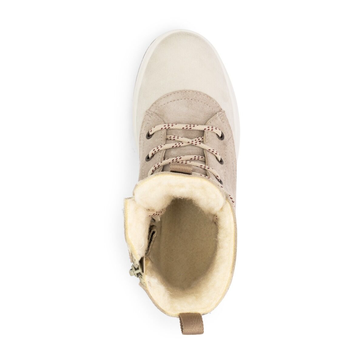 Travelin' Leval sandfarbene Damen Schnürstiefel