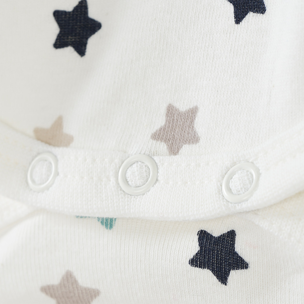 Baby Langarmbody mit Stern-Allover