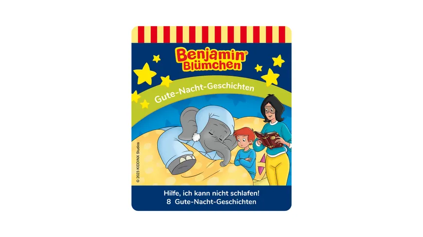 tonies - Hörfigur für die Toniebox: Benjamin Blümchen: Gute-Nacht-Geschichten - Plüsch