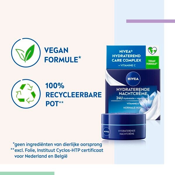 NIVEA Hidratáló Éjszakai Krém 50ml - Normál és Kombinált Bőrre