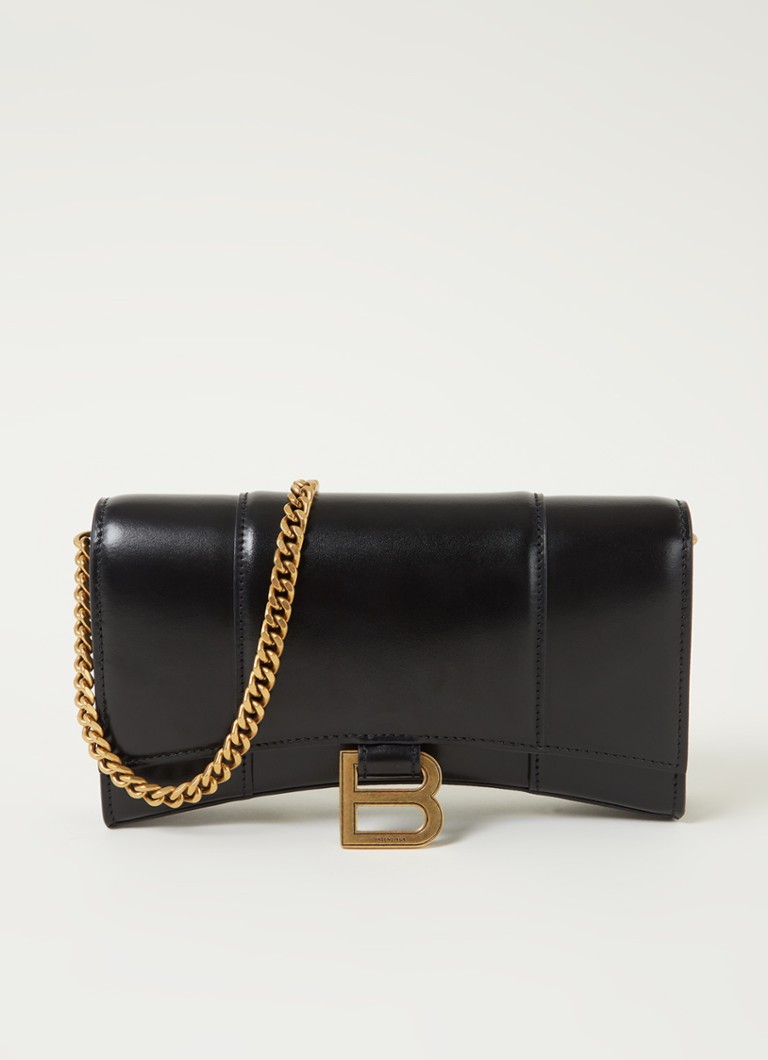 Borsa a tracolla Balenciaga Hourglass in pelle di vitello