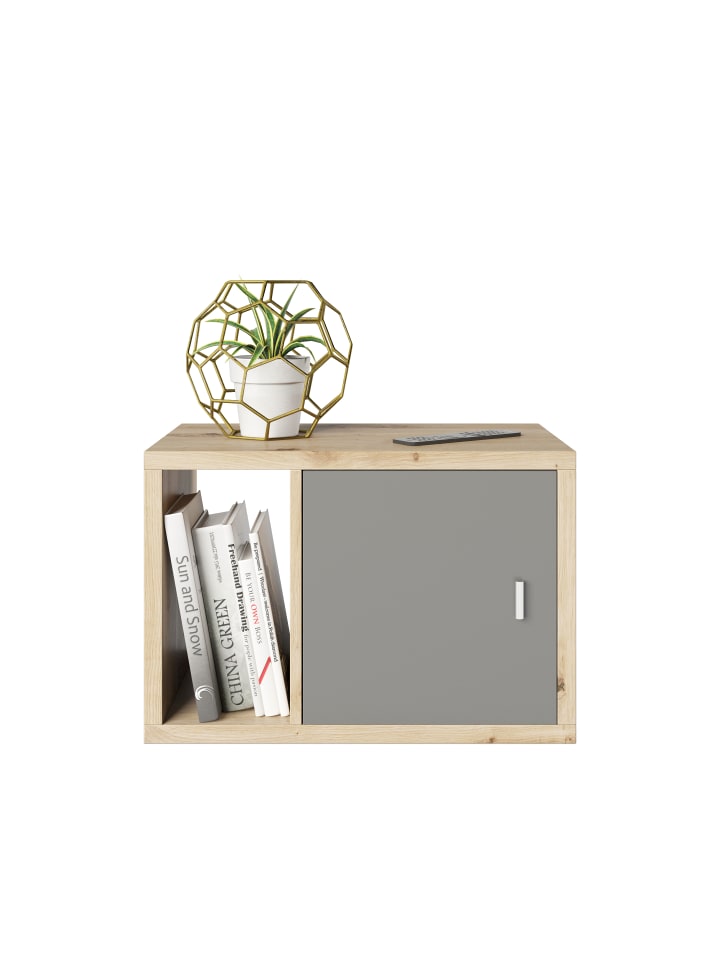 Phoenix Group AG  Fortuna - SET Beistelltisch / Nachtisch, inkl. Türeinsatz, artisan eiche, B/H/T: 58x39,2x34cm günstig kaufen onesize