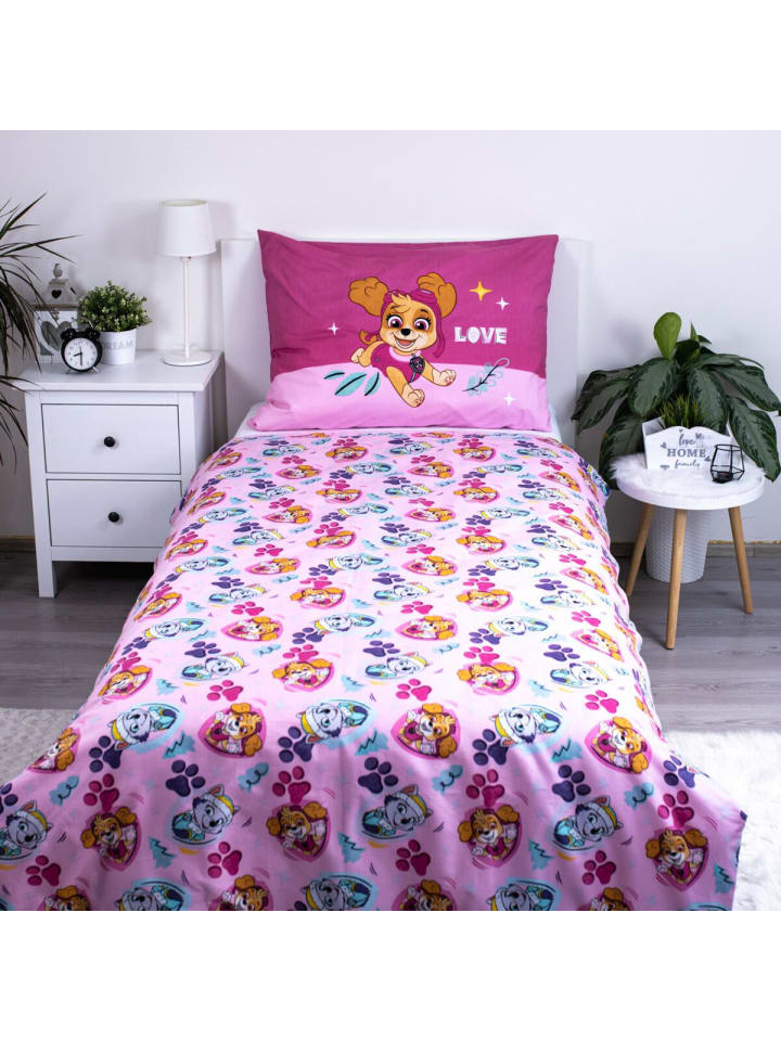 Paw Patrol Kuschelige Bettwäsche Polyester, 140x200 cm & 70x90 cm in Mehrfarbig günstig kaufen 200 x 140 cm
