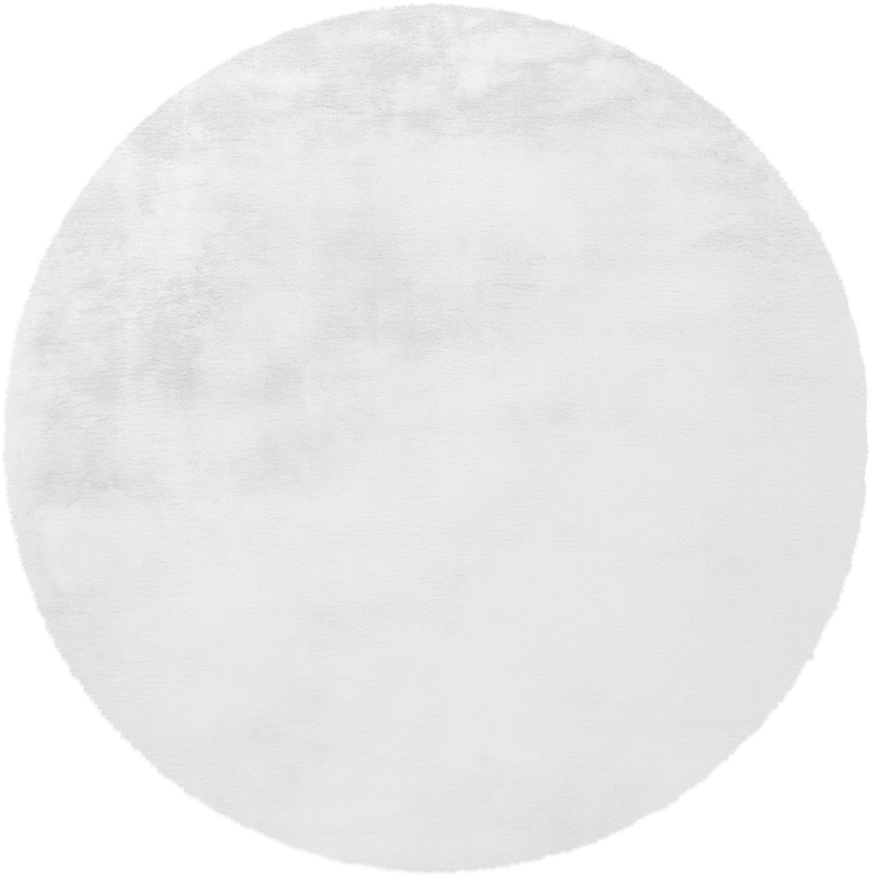 Fellteppich Alvin, andas, rund, Höhe: 45 mm, Teppich-Kaninchenfell-Optik, Kunstfell