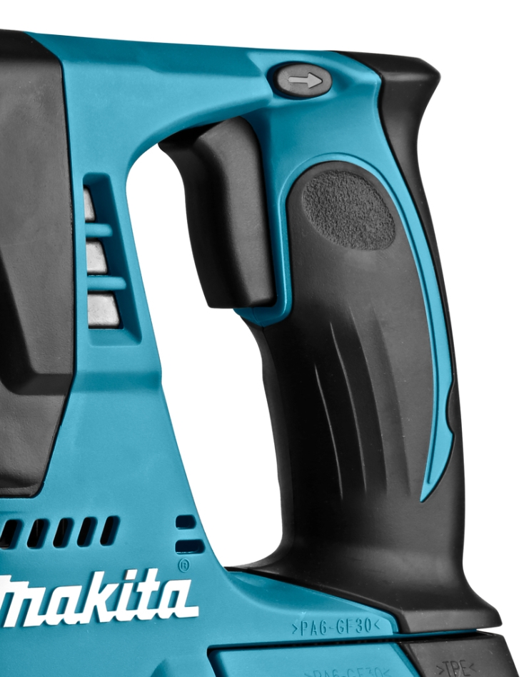 Makita DHR243RTJW Kombihammer, 18 Volt, 5,0 Ah Li-Ion-Akku + DX07 integrierte Staubabsaugung mit HEPA-Filter
