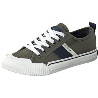 Tom Tailor Leinen Sneaker in grün