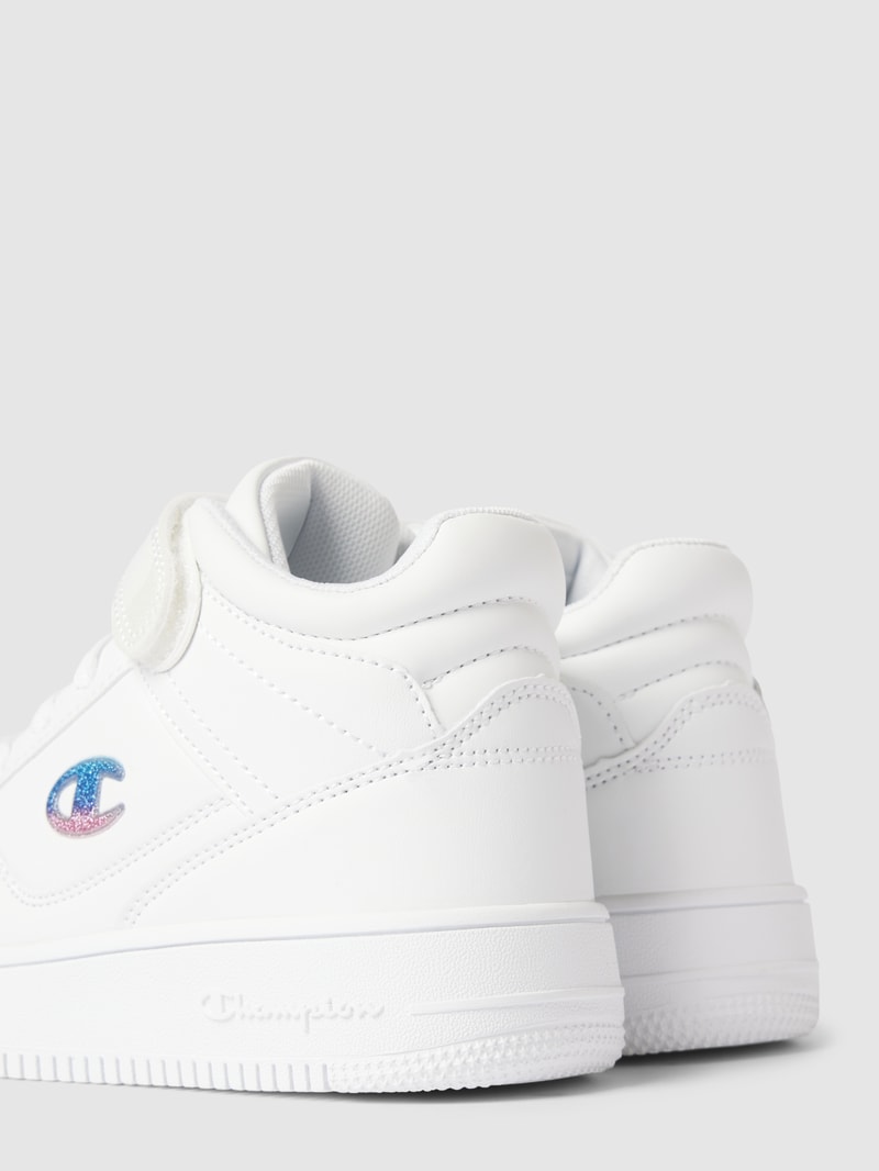 High Top Sneaker mit Label-Detail in weiß