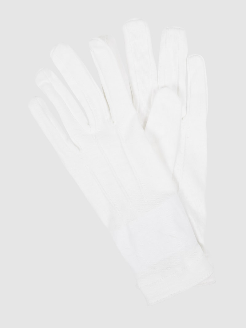 Handschuhe aus Baumwolle in weiß