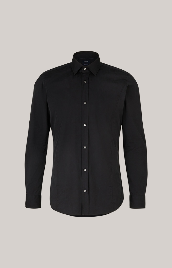 Stretch-Hemd Victor in Schwarz