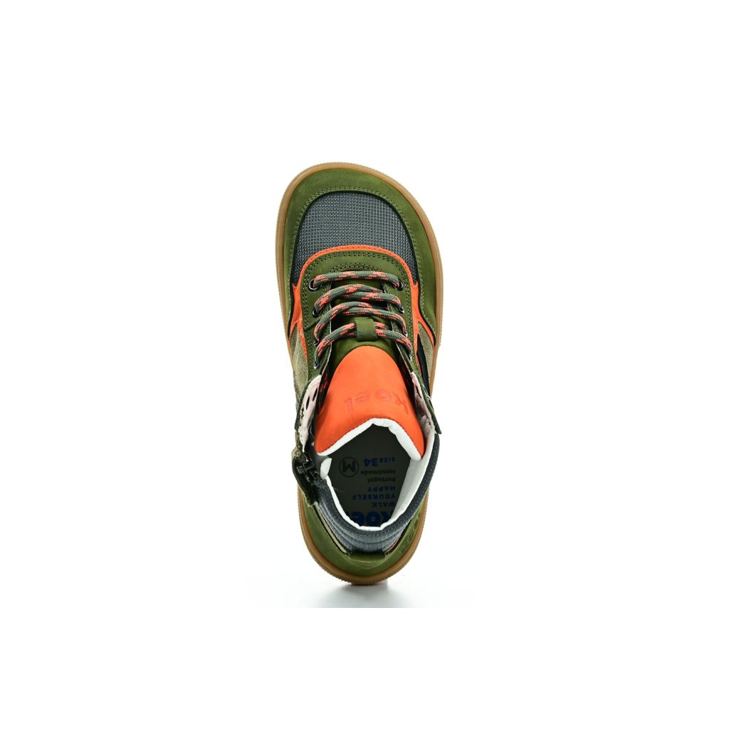 Koel4kids Danish Nappa Khaki Barfußstiefeletten