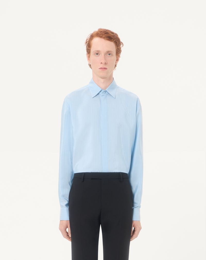 Camisa de seda listrada Valentino