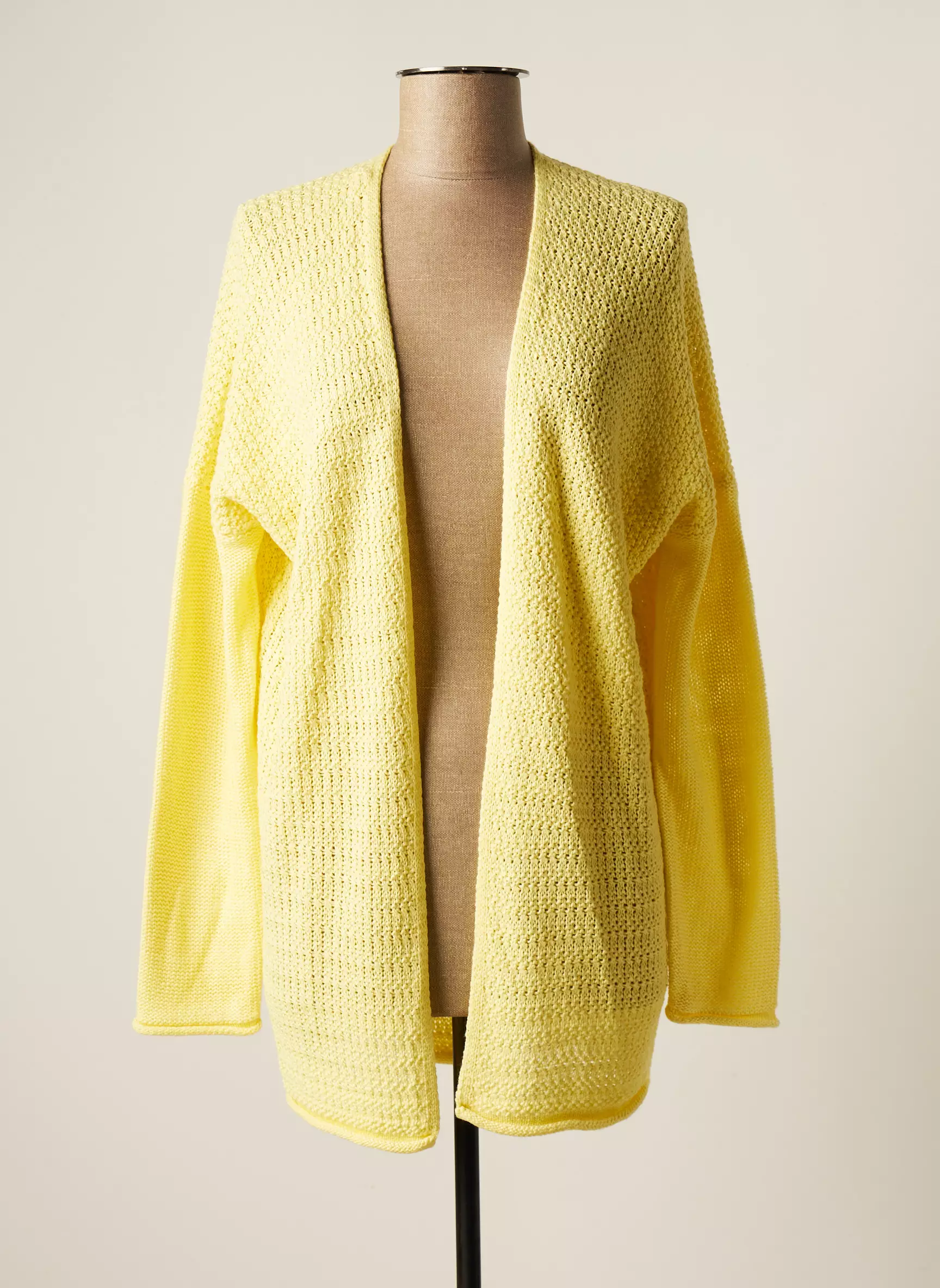 C Est Beau La Vie Cardigans Femme couleur jaune
