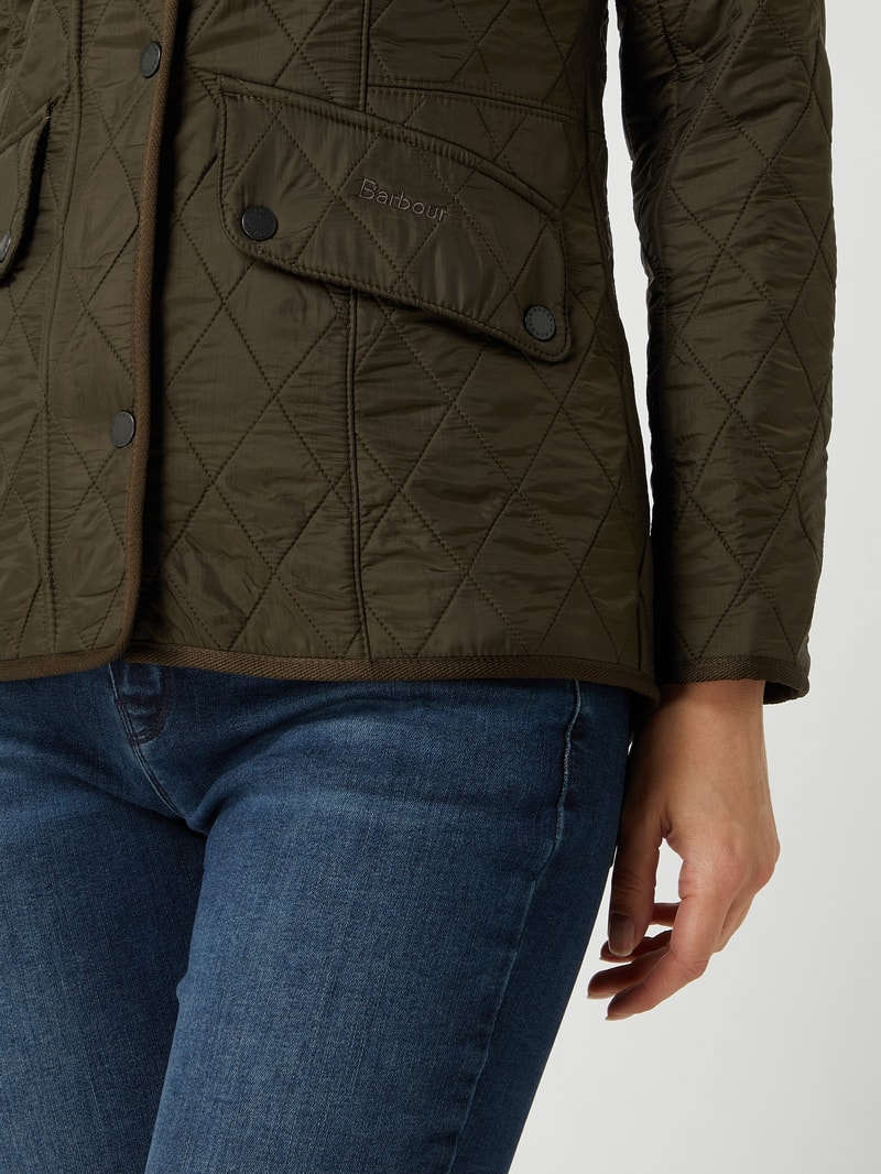 Steppjacke mit Fleecefutter Modell 'Cavalry' in olivgrün