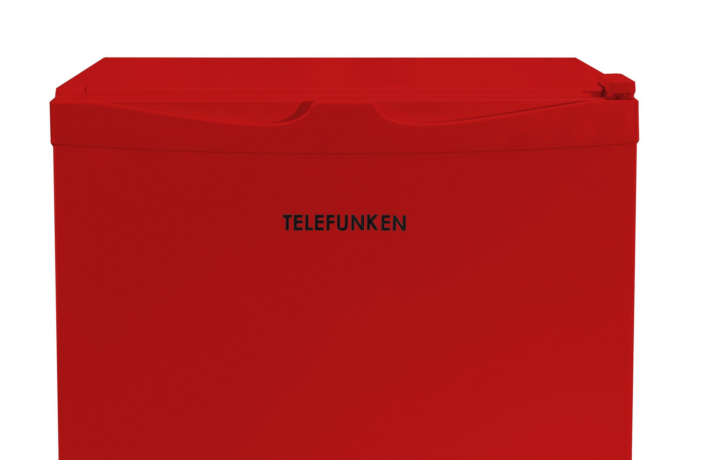 Telefunken Kühlschrank CF-33-101-R, 82.1 cm hoch, 48 cm breit, Tischkühlschrank mit Eiswürfelfach, 89 L Gesamt-Nutzinhalt