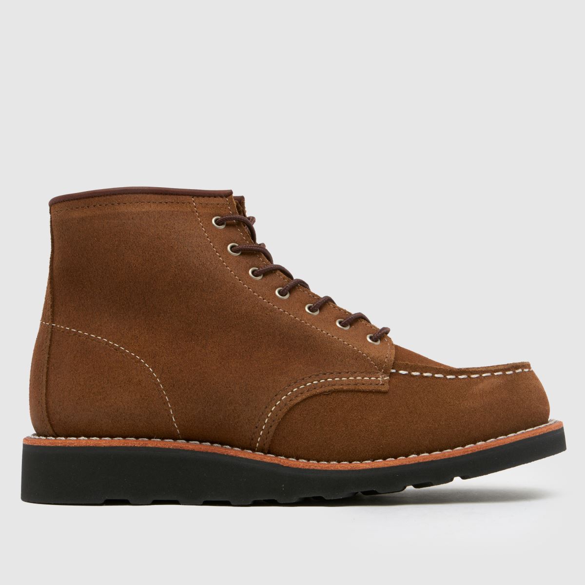 Red Wing – 6-tums klassiska stövlar med mockatå i brunt material