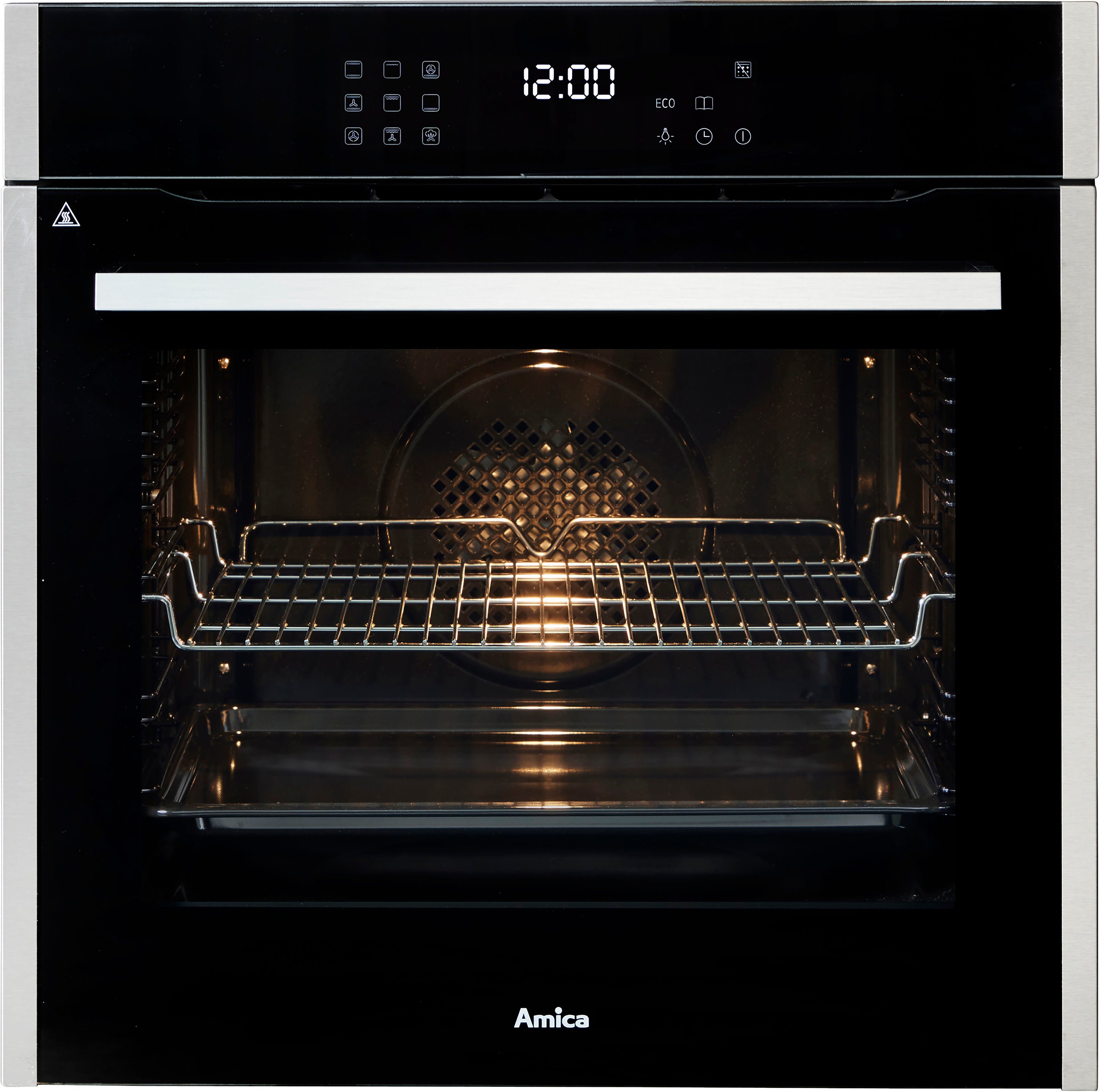 Amica Einbaubackofen EBPX 946 700 E, mit Teleskopauszug nachrüstbar, Steam Clean, Pyrolyse-Selbstreinigung, XXL-Garraum