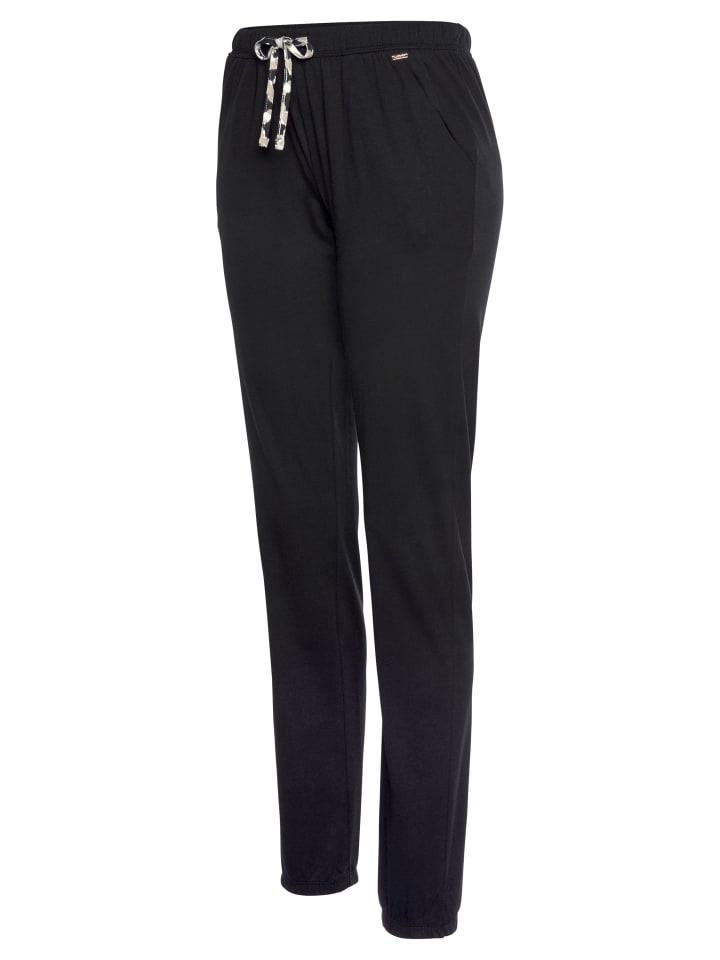 LASCANA Schlafhose in schwarz günstig kaufen