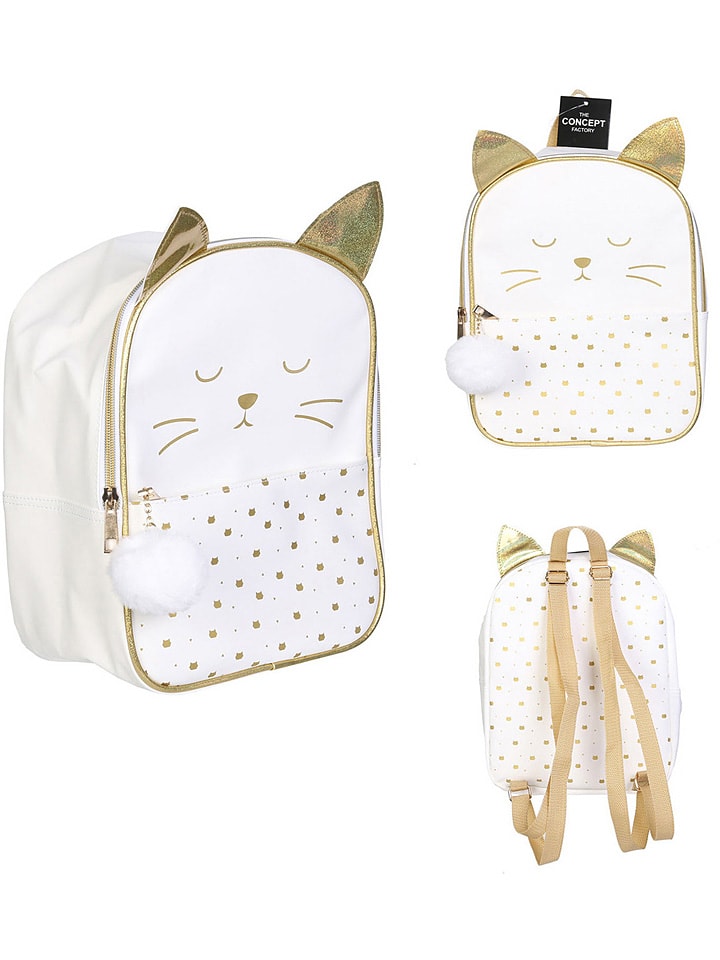 The Home Deco Kids Rucksack in Weiß/ Gold - (B)22 x (H)28 x (T)15 cm günstig kaufen onesize