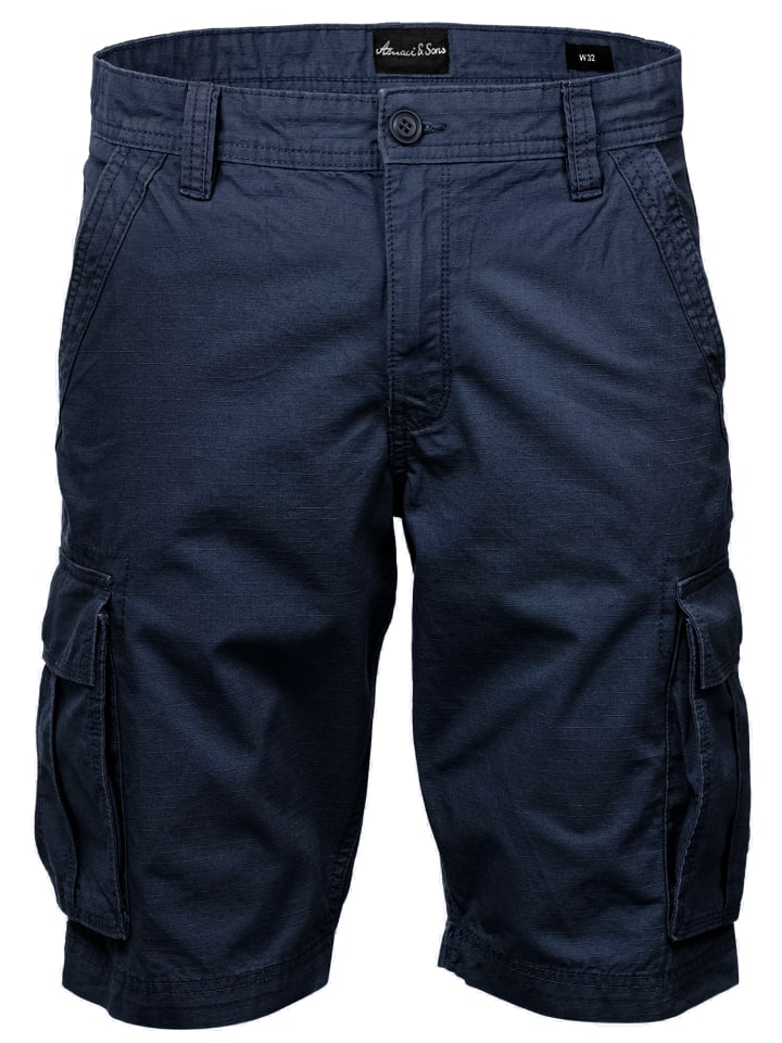 Amaci&Sons Cargoshorts SAUGET in Navyblau günstig kaufen