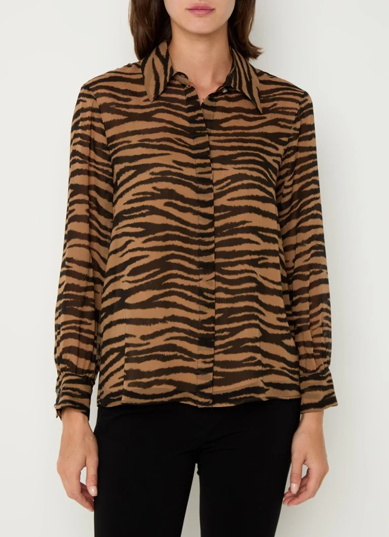 MaxMara  Valzer semi-transparante blouse van zijde