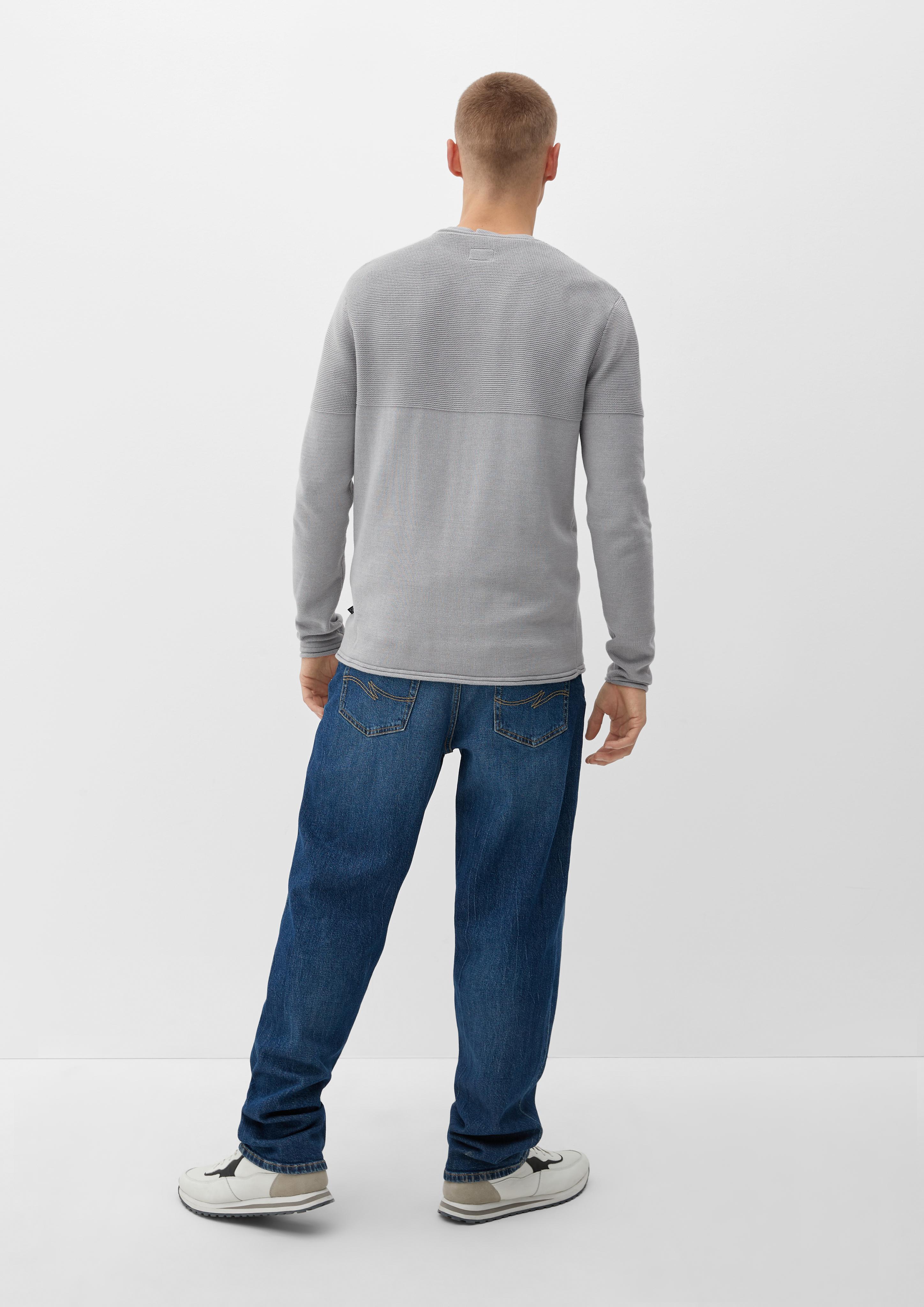 Strickpulli mit Rollsäumen  2123459-9400