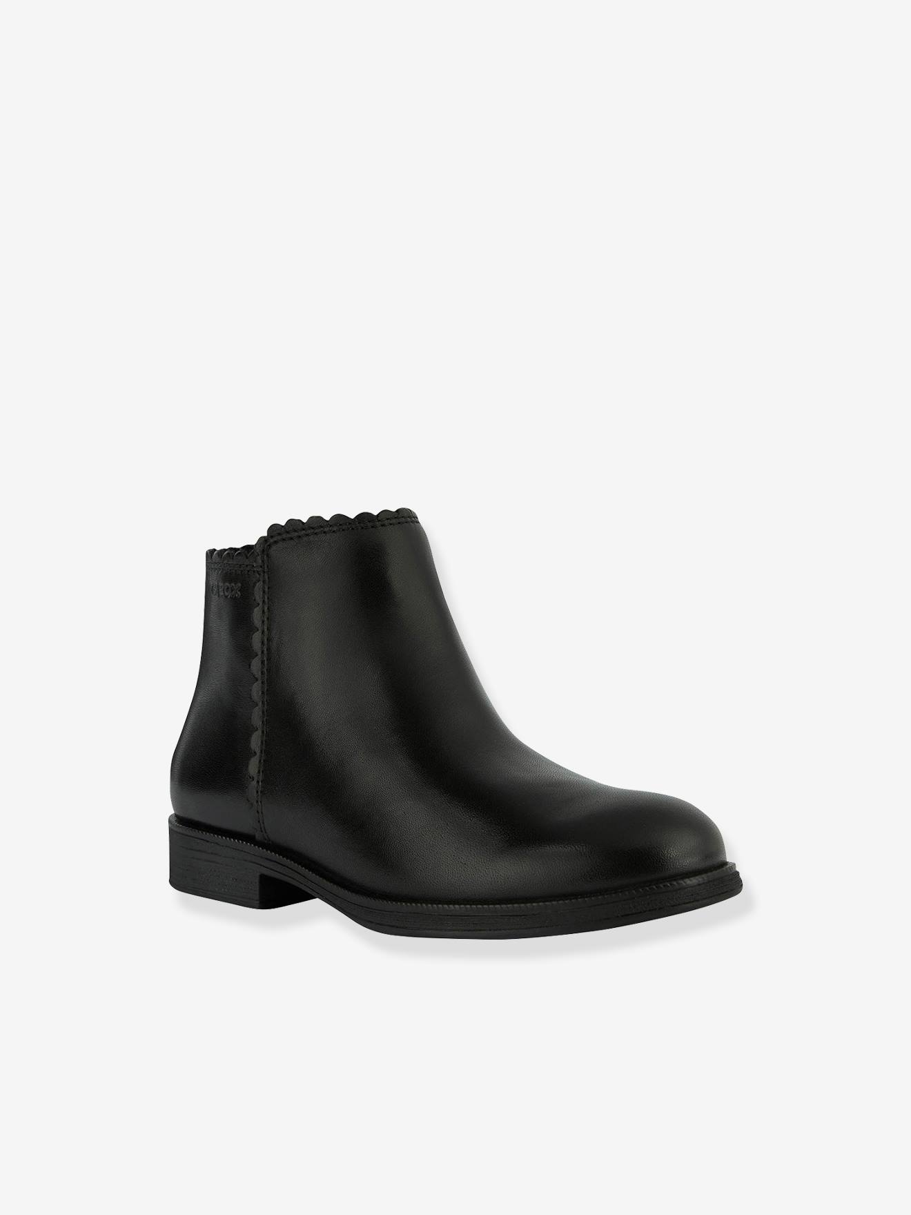 Boots cuir fille Agata GEOX® noir