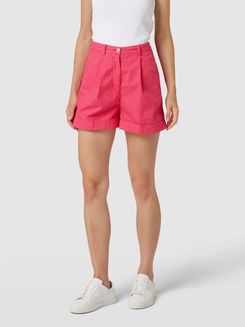 Shorts mit fixierten Beinumschlägen in pink
