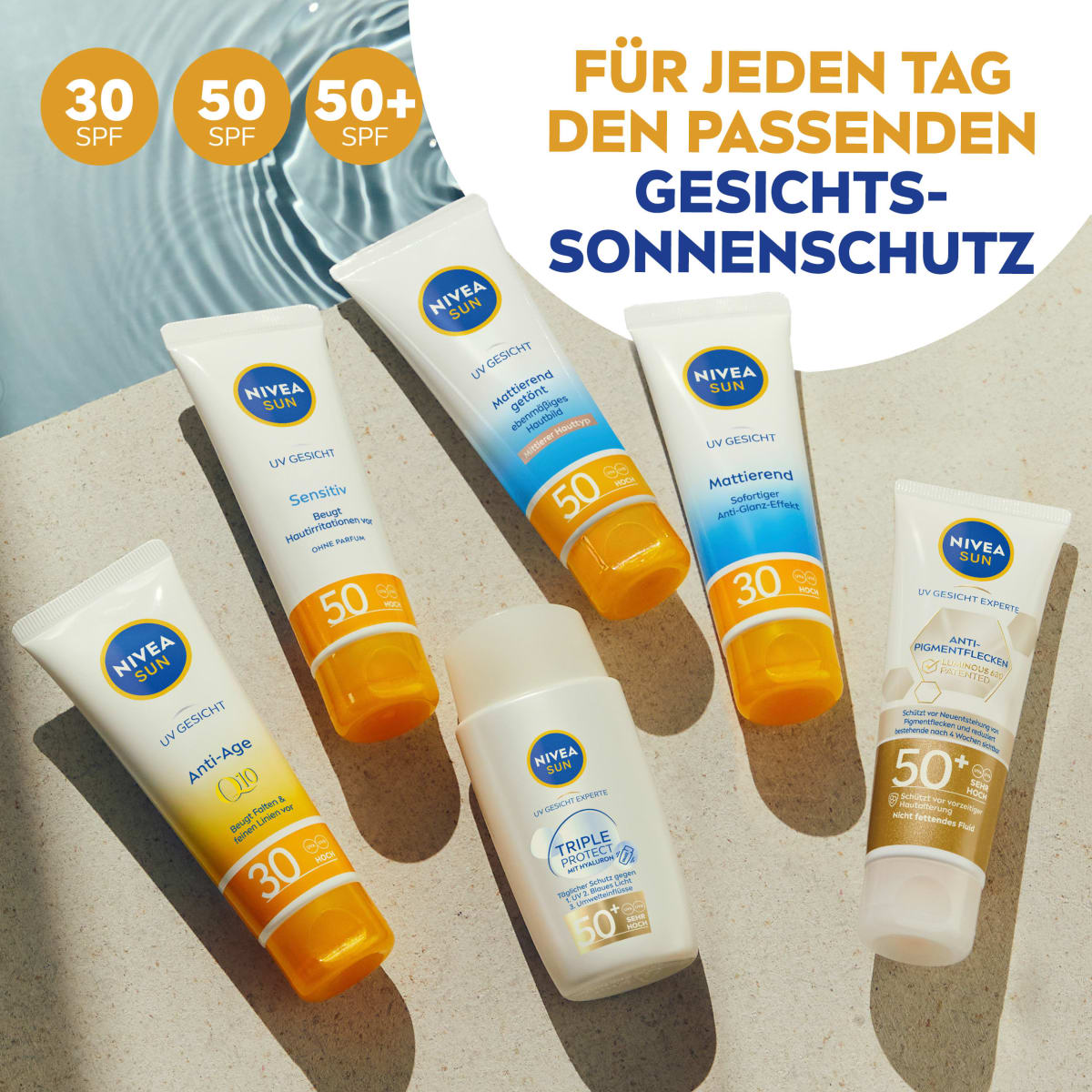 Sonnencreme Gesicht sensitiv LSF 50, 50 ml