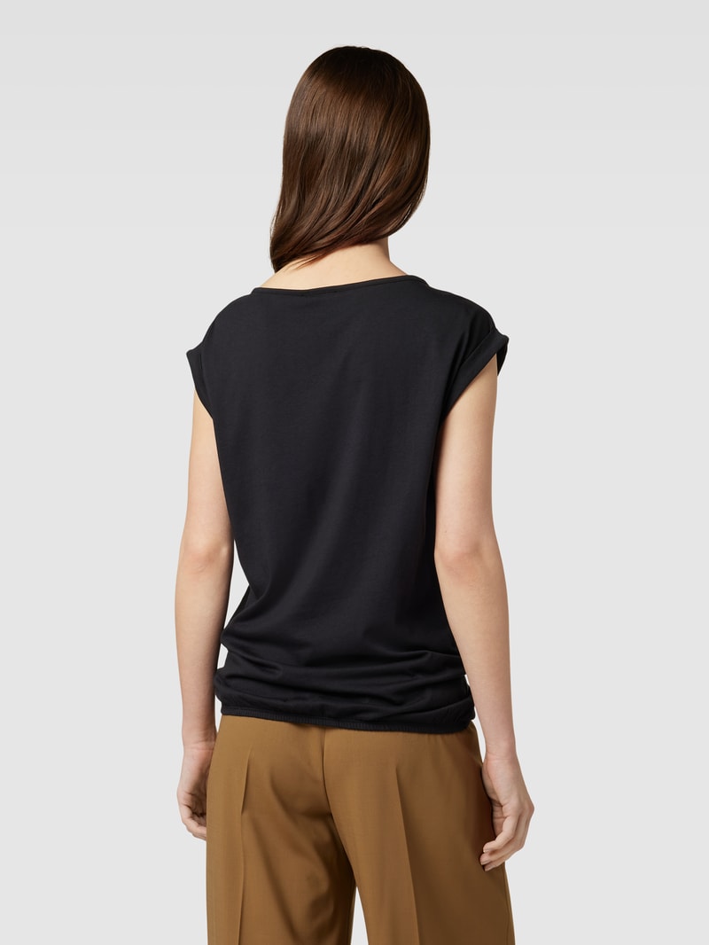 T-Shirt mit Fledermausärmeln in schwarz