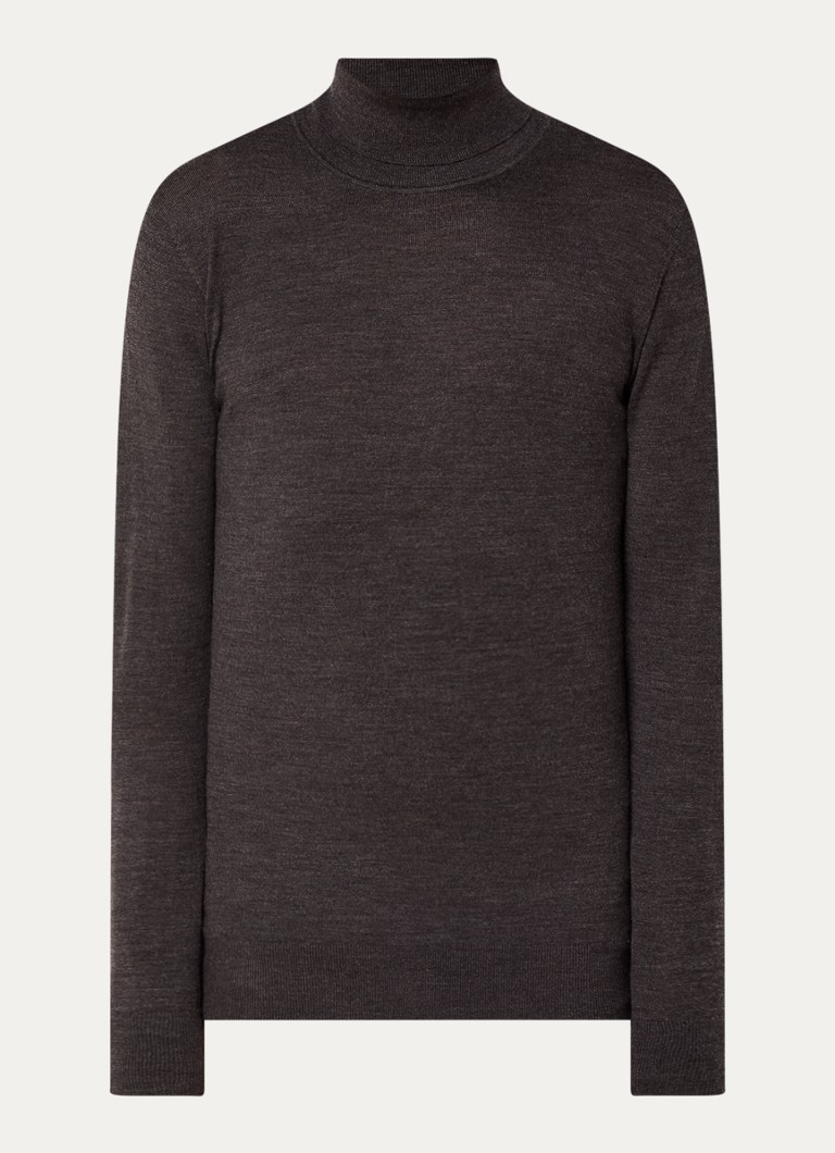 Maglione a collo alto Profuomo in pregiata lana merino.