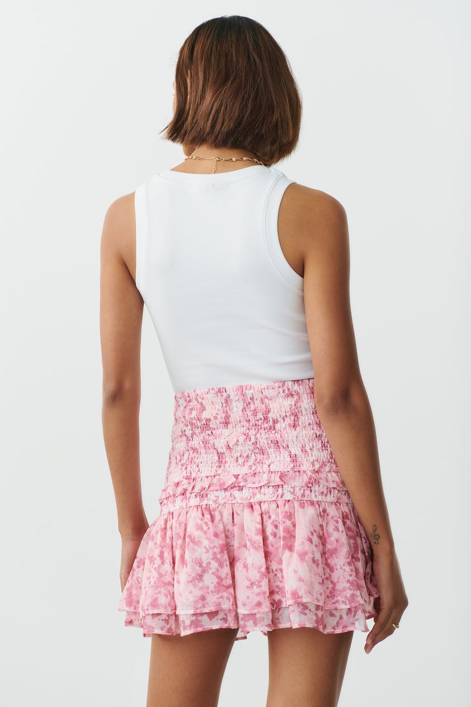 Short smock skirt
