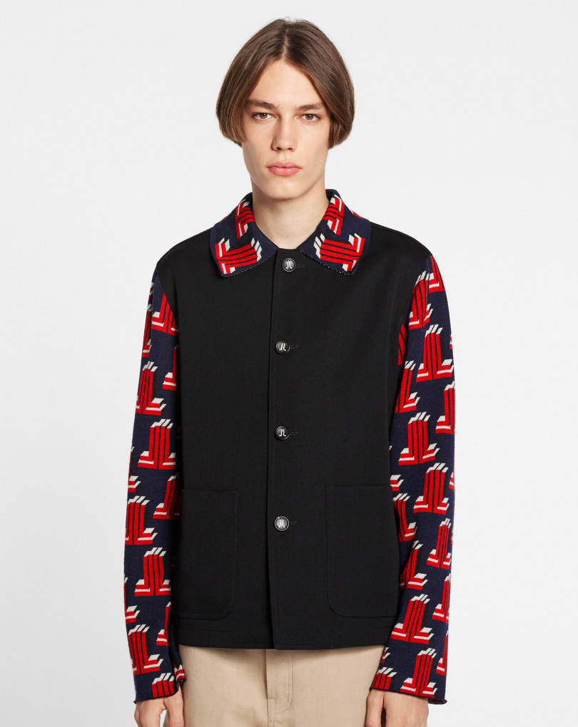 VESTE AVEC MANCHES EN MAILLE
