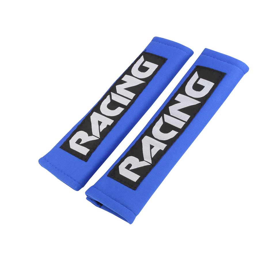 "Racing" Gurtpolster, blau , 2  Stück - ATU