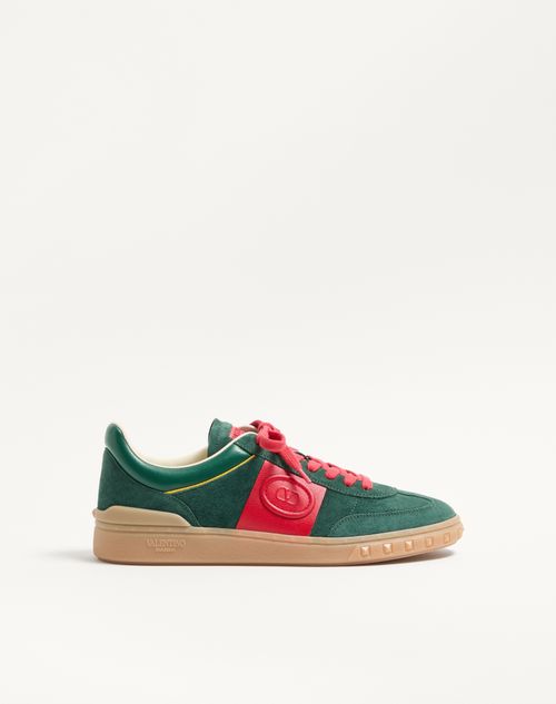 Baskets basses Upvillage en cuir fendu et cuir de veau nappa
