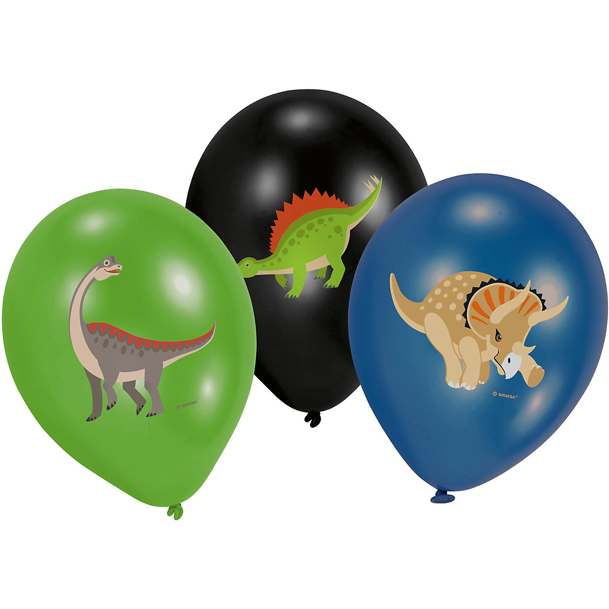 6 Latexballons Happy Dinosaur 28cm/11