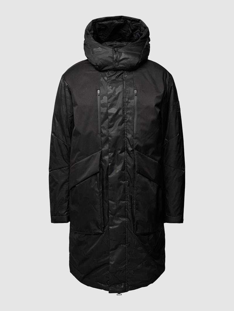 Jacke mit Camouflage-Muster Modell 'PNERZ' in schwarz