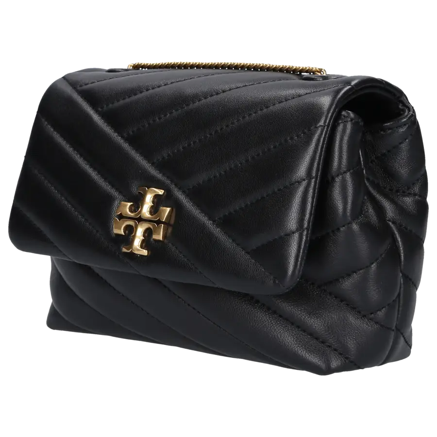 Tory Burch - Handtasche KIRA CHEVRON MINI Kalbsleder - schwarz