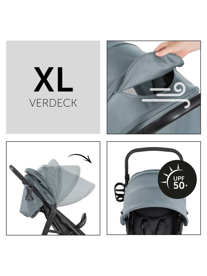 Hauck Buggy Rapid 4D (bis 25 kg) - XL Verdeck & All-Terrain in schwarz,blau günstig kaufen onesize