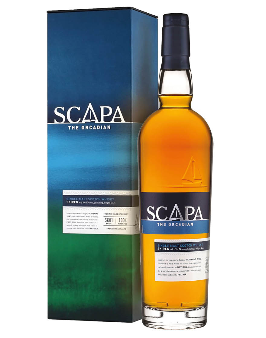 Single Malt Scotch Whisky The Orcadian Skiren Scapa 0,7 ℓ, En Étui